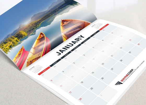 कस्टम बनाया कैलेंडर 2024 प्रिंटिंग फ्लिप डेस्क टेबल
